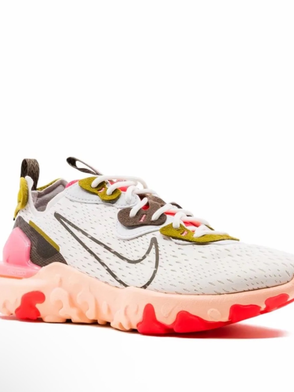 Nike React Vision White Siren Red Green CI7523-102 Women's Size 7.5